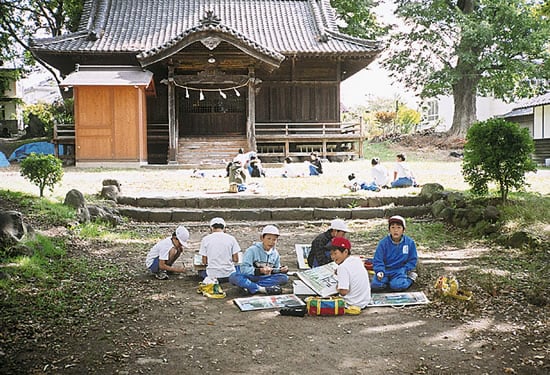 8-35写生の授業中