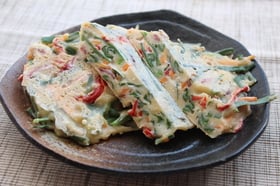 地粉と米粉のチヂミ