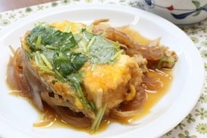 豆腐カツの柳川風
