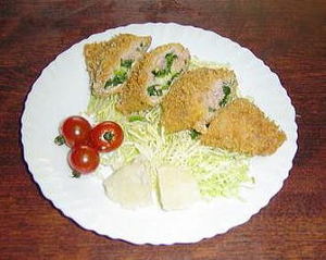 豚肉のホウレンソウ包み揚げ