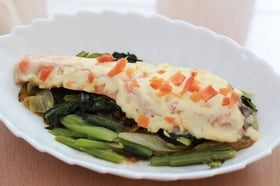 鮭のピザ風ちゃんちゃん焼き